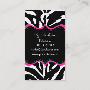Carte De Visite PixDezines Sassy tirage zèbre