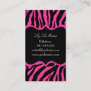 Carte De Visite PixDezines Sassy tirage zèbre