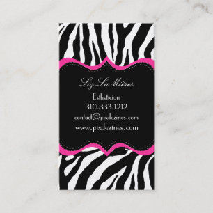 Carte De Visite PixDezines Sassy tirage zèbre