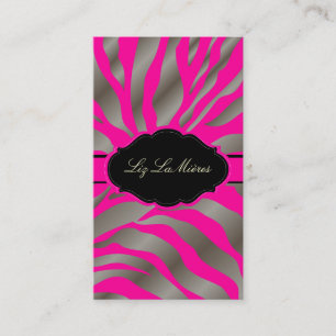 Carte De Visite PixDezines Sassy zebra pattern/do-it-yourself coul