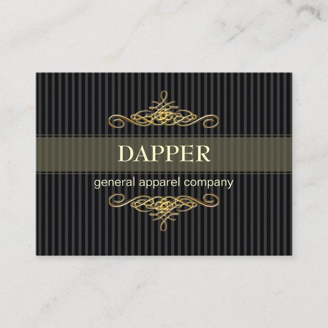 Carte De Visite PixDezines STRIPES DE NIP ÉLÉGANTES+DÉFILÉS/COULEU (Devant)