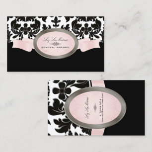 Carte De Visite PixDezines Velours noir Baroque Damask