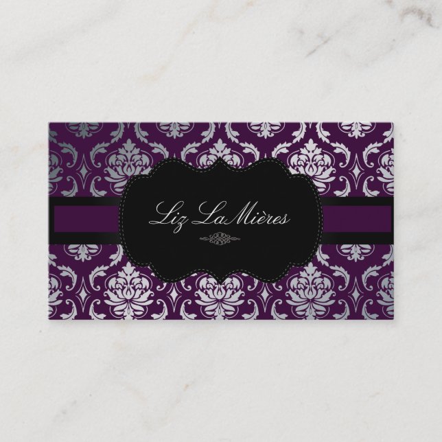 Carte De Visite PixDezines Vendome Damask (Devant)