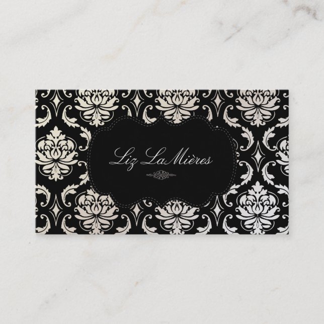 Carte De Visite PixDezines Vendome Damask (Devant)