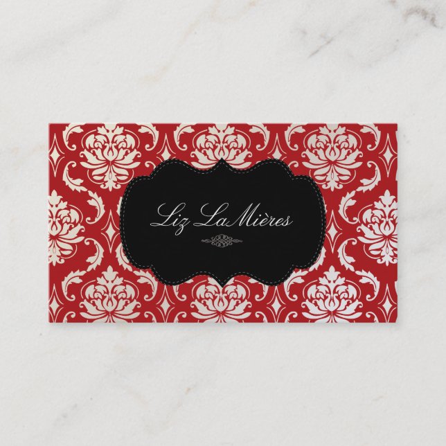 Carte De Visite PixDezines Vendome Damask (Devant)