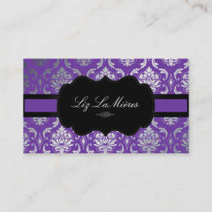 Carte De Visite PixDezines Vendome Damask/arrière - plan do-it-you