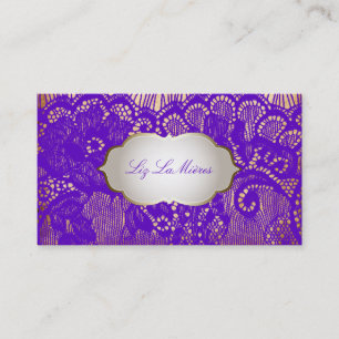 Carte De Visite PixDezines Vintage dentelle-up/violet