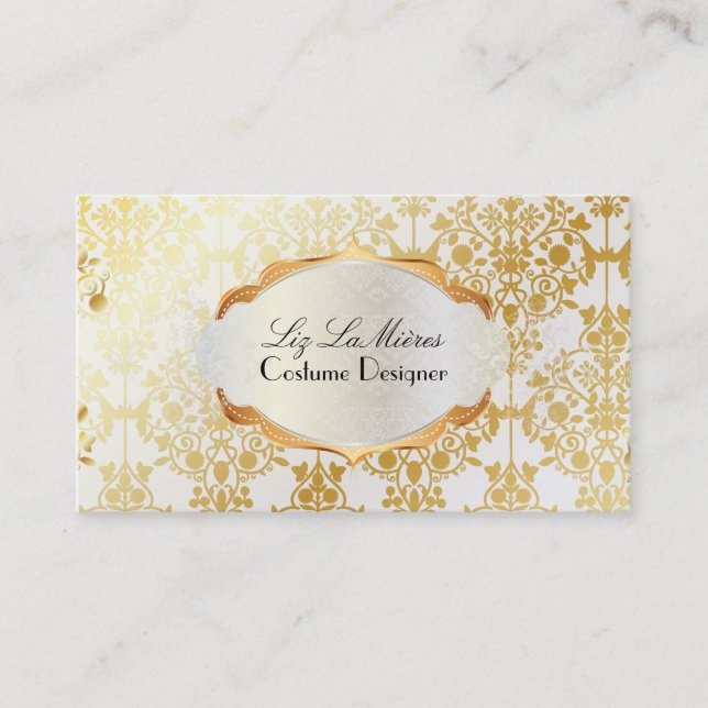 Carte De Visite PixDezines vintage leila damask (Devant)