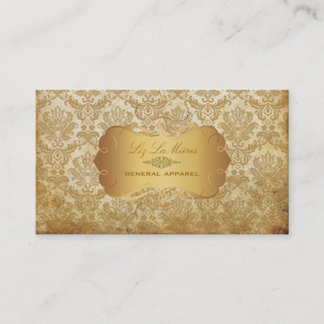 Carte De Visite PixDezines vintage piqué damask (Devant)