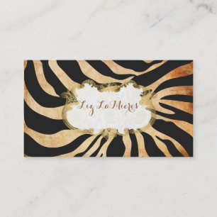 Carte De Visite PixDezines vintage zèbre/faux parchemin