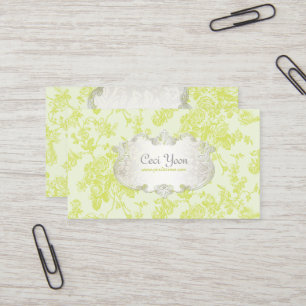 Carte De Visite PixDezinves toile/roses verts/arrière - plan do-it