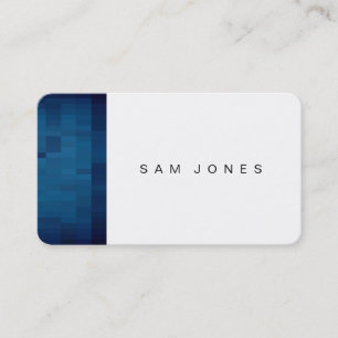 Carte de visite pixel bleu moderne