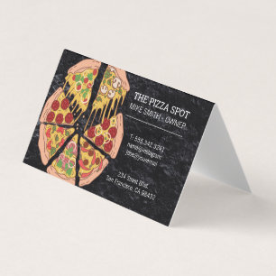 Carte De Visite Pizza Pie Slices