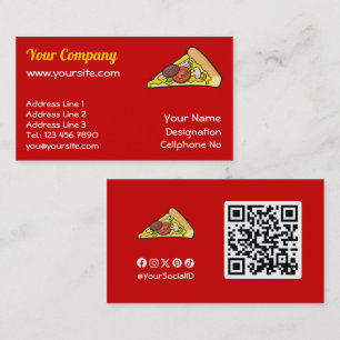 Carte De Visite Pizza slice