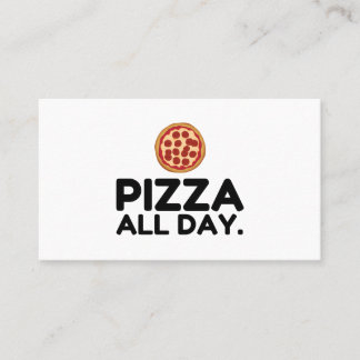 CARTE DE VISITE PIZZA TOUTE LA JOURNÉE