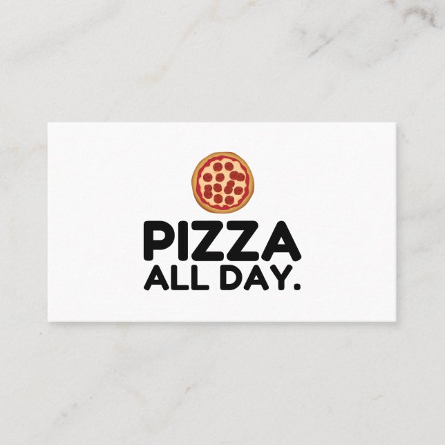 CARTE DE VISITE PIZZA TOUTE LA JOURNÉE (Devant)