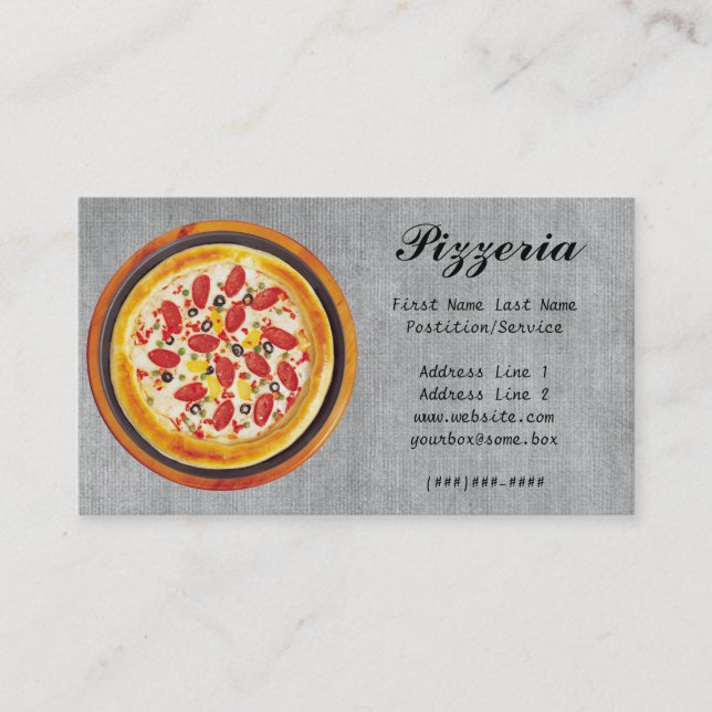 Carte De Visite Pizzeria (Devant)