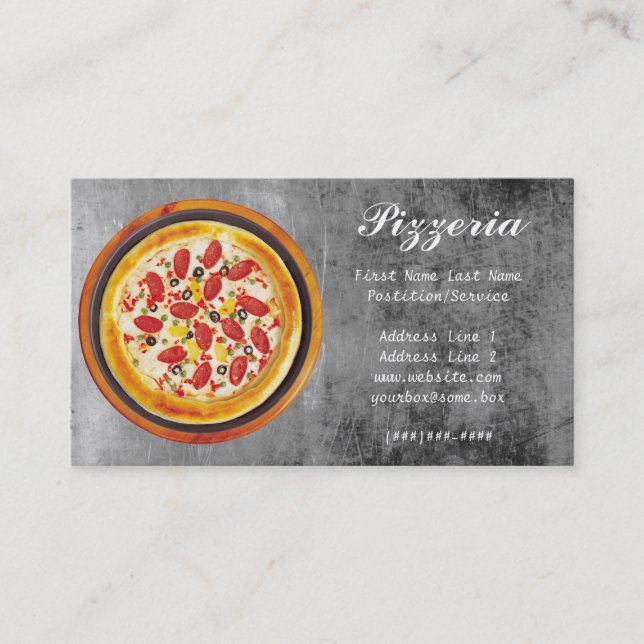 Carte De Visite Pizzeria (Devant)