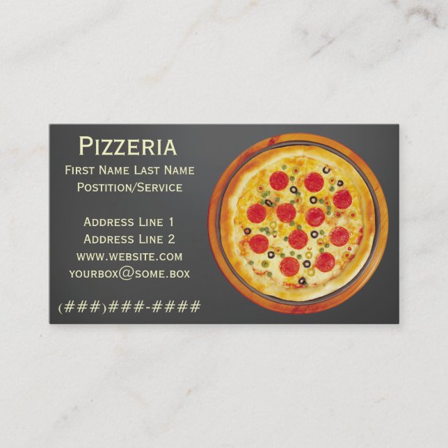 Carte De Visite Pizzeria (Devant)