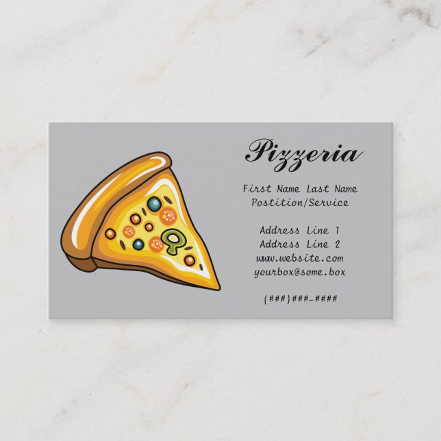 Carte De Visite Pizzeria (Devant)