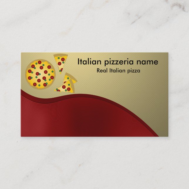 Carte De Visite Pizzeria italienne (Devant)
