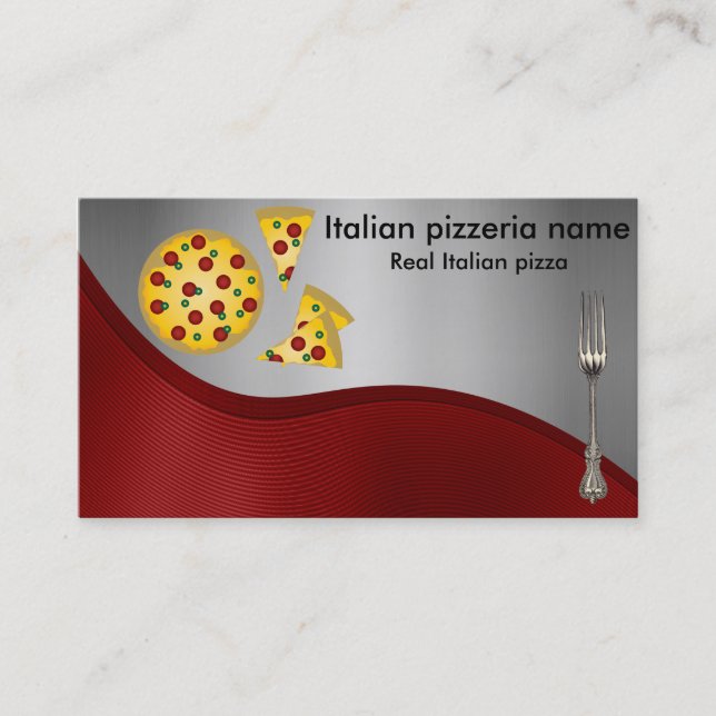 Carte De Visite Pizzeria italienne (Devant)