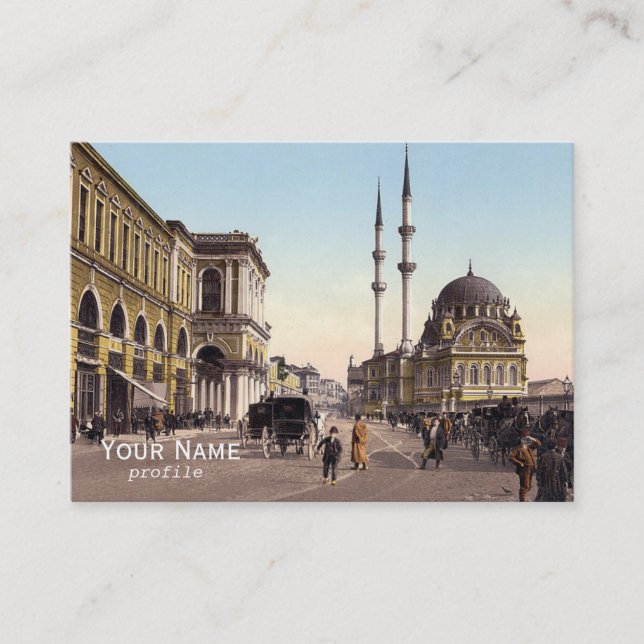 Carte De Visite place Tophane, Istanbul (Devant)