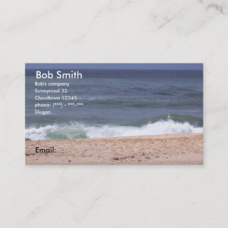 Carte De Visite Plage célèbre Oahu Hawaï de coucher du soleil