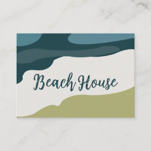 Carte De Visite Plage de mer