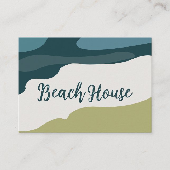 Carte De Visite Plage de mer  (Devant)
