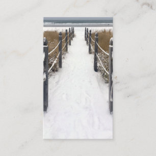 Carte De Visite plage du vieux verger en hiver