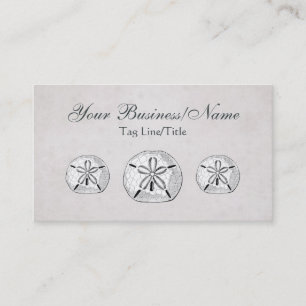 Carte De Visite Plage vintage de sable victorien Dollar