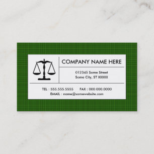 Carte De Visite plaid balance de justice