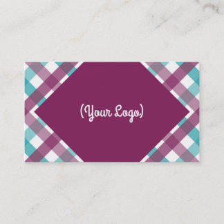 Carte De Visite Plaid Business, 3,5 po x 2,0 po, pack de 100 po