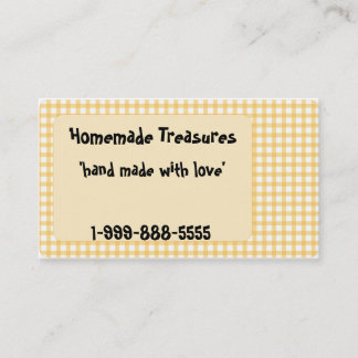 Carte De Visite Plaid jaune