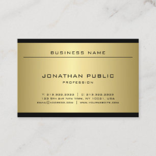 Carte De Visite Plaine à la mode minimale élégante moderne de
