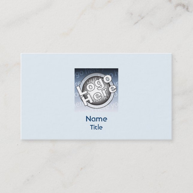 Carte De Visite Plaine bleue - affaires (Devant)