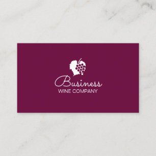 Carte De Visite Plaine de Winery Wine Company