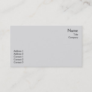 Carte De Visite Plaine grise - affaires