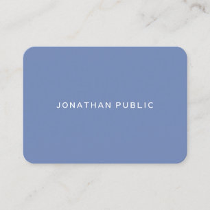 Carte De Visite Plaine simple à la mode moderne de Minimalistic d