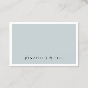 Carte De Visite Plaine simple élégante minimaliste moderne de ve