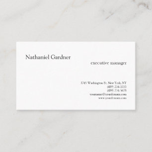 Carte De Visite Plaine tendance Creative Moderne Minimaliste