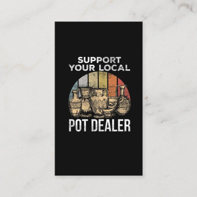 Carte De Visite Plaisanterie de poterie amusante pour le potier d' (Devant)