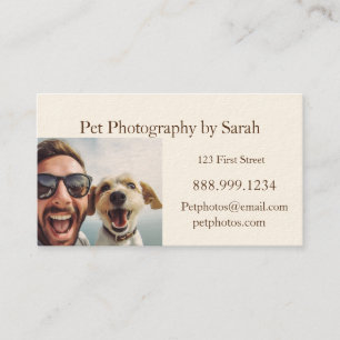Carte De Visite Plaisir photo pour animaux de compagnie personnali