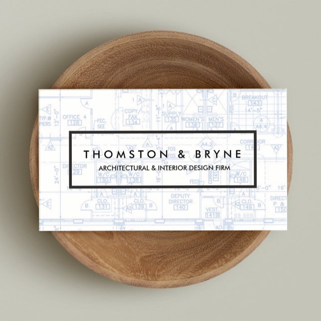 Carte De Visite Plan directeur de l'architecte du constructeur com (Créateur téléchargé)