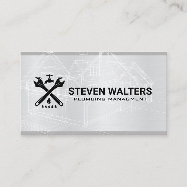 Carte De Visite Plan directeur | Logo de la clé et du bec (Devant)