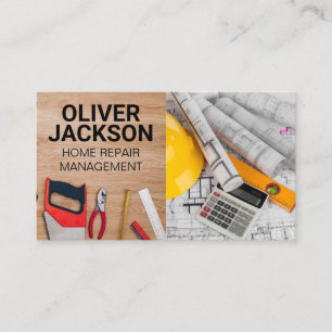 Carte De Visite Plan directeur   Outils de construction