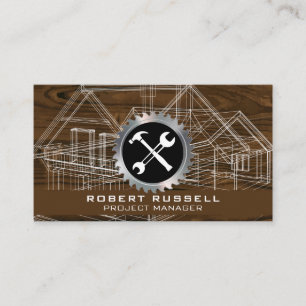 Carte De Visite Plan directeur   Wrench en marteau de scie circula