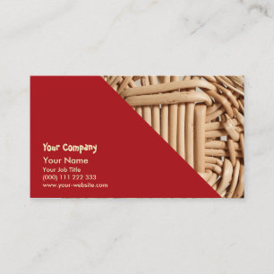 Carte De Visite Plan rapproché de panier en osier