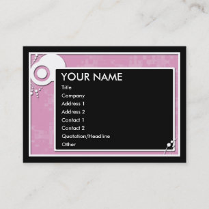 Carte De Visite plan rose de bloc